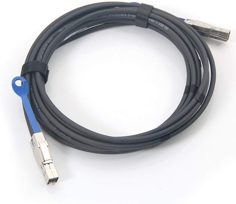 ipolex External Mini SAS HD SFF-8644 to SFF-8644 (SAS 3.0) Cable, Full Duplex 12Gbps for Servers, RAID Controllers, Host Bus Adapters (HBA), JBOD, 100 Ohms, 2-m(6.6ft) - Image 3